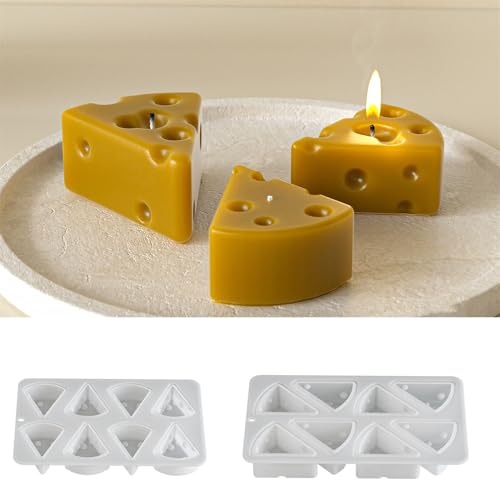 JS MOLD Silikonform Kerzenhalter,Gießformen Beton Silikon Kerzenhalter, Resin Silikonform Tablett,Gipsformen zum Gießen,DIY Kerzen Formen,Kerzenform Silikon,Kerzenformen Zum Gießen Set (Q06) von JS MOLD