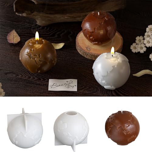 JS MOLD Silikonform Kerzenhalter,Gießformen Beton Silikon Kerzenhalter, Resin Silikonform Tablett,Gipsformen zum Gießen,DIY Kerzen Formen,Kerzenform Silikon,Kerzenformen Zum Gießen Set (Y03) von JS MOLD