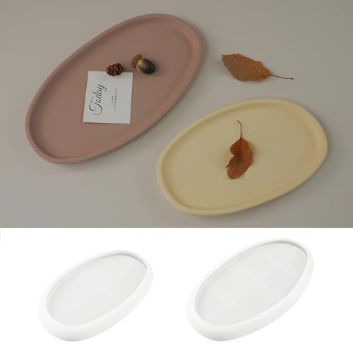 JS MOLD Silikonform Tablett Untersetzer,Silikonformen Gießformen Tablett,Epoxidharz Formen für Beton Gießform,für Untersetzer,Kerzenhalter,DIY Bastelprojekte,Heimdekoration (Tablett,S) von JS MOLD