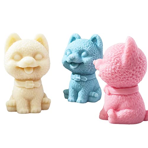JS MOLD 3D Katzen Silikonform, Tier Gießformen, Kerze Form, DIY zur Herstellung von Kuchen, Seifen, Dekoration (Teddy) von JS MOLD