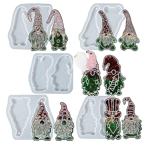 JS MOLD Weihnachten Resin Silikonform Epoxidharz Formen, DIY Silikon Weihnachten Charms Anhänger Gießform Resin Formen, Weihnachtsmann Harz Formen für Schlüsselanhänger, Hängende Anhänger JS MOLD Weihnachten Resin Silikonform Epoxidharz Formen, DIY Silikon Weihnachten Charms Anhänger Gießform Resin Formen, Weihnachtsmann Harz Formen für Schlüsselanhänger, Hängende Anhänger von JS MOLD