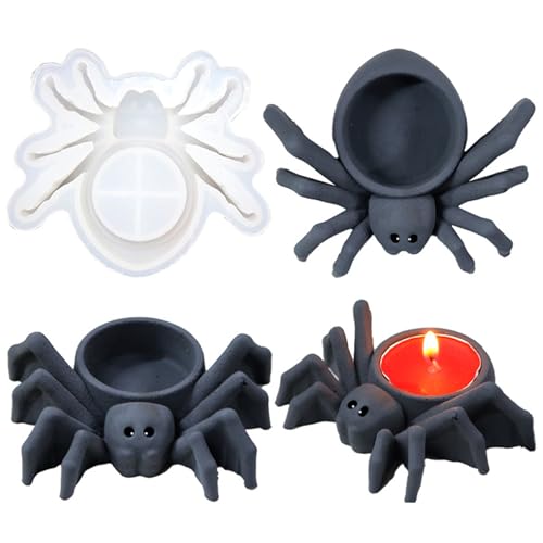 Spinnen-Kerzenhalter-Silikonform,Gießform Kerzenhalter,Halloween Silikonformen Epoxidharz Formen, Diy Zement Gießform Beton Kerzenständer Silikon Form für Kreatives Design,Heimdekoration Spinnen-Kerzenhalter-Silikonform,Gießform Kerzenhalter,Halloween Silikonformen Epoxidharz Formen, Diy Zement Gießform Beton Kerzenständer Silikon Form für Kreatives Design,Heimdekoration von JS MOLD