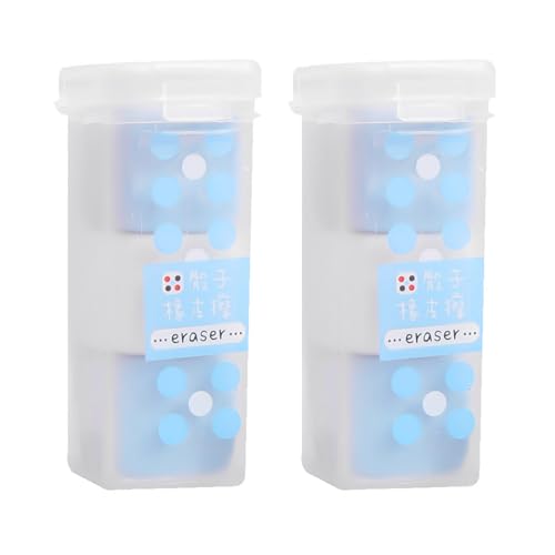 6pc Süße Kubikgummi Bunte Radiergummi Easer Löschen Cartoon Gummi Radiergummis Für Kinder Geschenk Weihnachtsstrumpf Stocker von JSGHGDF