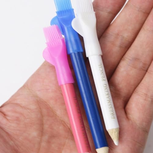 6pcs Schneiderstifte Mit Pinsel Top Stoffmarkierungsstiftnähung Mark Bleistift Löschbarer Stoffmarker Stift Zum Quilten von JSGHGDF
