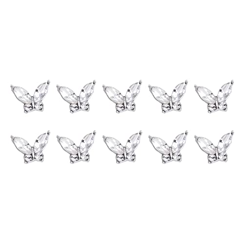 Bögen/Schmetterlingsnagel Charme 3D Legierung Nagelkunst Strassnagel Nagel Diamonds Sprudeln Nagelschmuck Kristall Für Frauen Mädchen von JSGHGDF