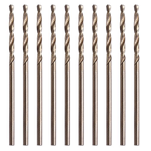 HSS-beschichtete Spiralbohrer, Hochgeschwindigkeitsstahlbohrer zum Bohren von Löchern, NE-Metall, hart, 10 Stück von JSGHGDF