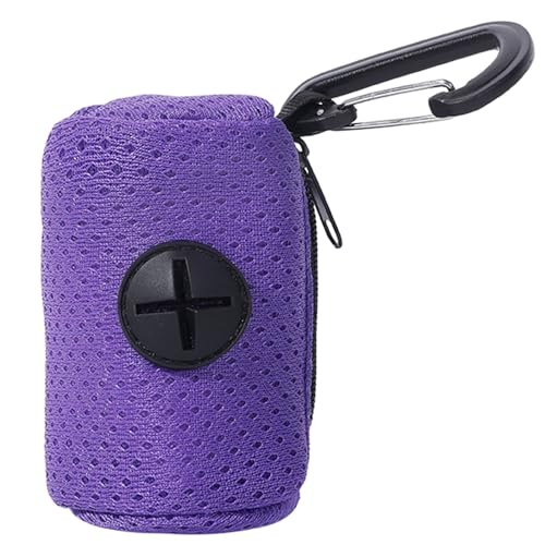 Hundekothalter aus Nylon, praktischer Spender, Haustierkotbeutelhalter, Netzstoff, Kotbeutelspender für Hunde, Spaziergänge im Freien, Violett Hundekothalter aus Nylon, praktischer Spender, Haustierkotbeutelhalter, Netzstoff, Kotbeutelspender für Hunde, Spaziergänge im Freien, Violett von JSGHGDF