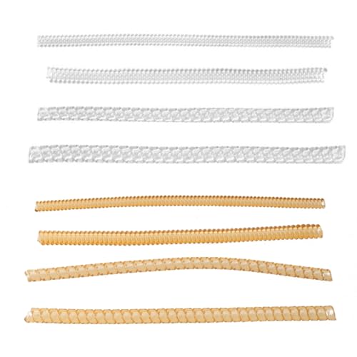 JSGHGDF 2 Stück transparentes Silikon-Schutzmaß, weiche Spiralring-Spanner, Set Größenversteller für lose 2/3/5 mm JSGHGDF 2 Stück transparentes Silikon-Schutzmaß, weiche Spiralring-Spanner, Set Größenversteller für lose 2/3/5 mm von JSGHGDF