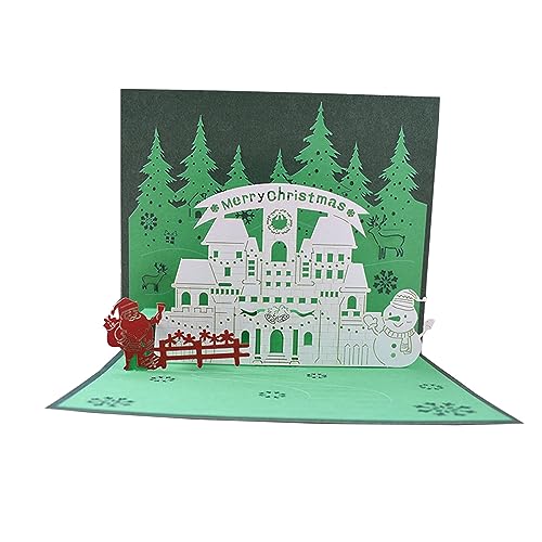 JSGHGDF Dreidimensionale Kartenkuchengrußpostkarten Geschenke Karte Für Urlaubsfeste Geburtstag Weihnachten Hochzeitsdekoration von JSGHGDF