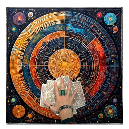 JSGHGDF Universum Planet Tarots Tischdecke Gotteskarten Tisch Wandteppich Astrologie Hexerei Deck Stoffdekoration JSGHGDF Universum Planet Tarots Tischdecke Gotteskarten Tisch Wandteppich Astrologie Hexerei Deck Stoffdekoration von JSGHGDF