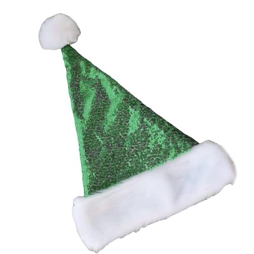 JSGHGDF Weihnachtsmannmütze, bunte Pailletten, Weihnachtsmannmütze, Urlaub, Feiern, Party-Accessoire, Kopfbedeckung für Eltern und Kinder JSGHGDF Weihnachtsmannmütze, bunte Pailletten, Weihnachtsmannmütze, Urlaub, Feiern, Party-Accessoire, Kopfbedeckung für Eltern und Kinder von JSGHGDF