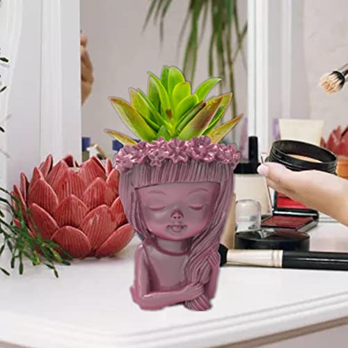 Kranzmädchen Blumenpot Epoxidharz Form Kerze Beton Gips Silikonform von JSGHGDF