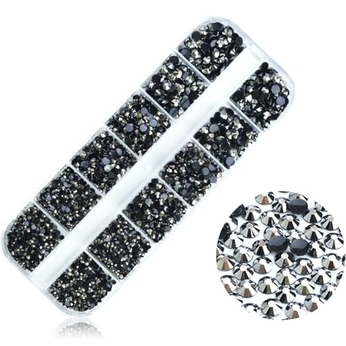 Nagelkunst-Strasssteine, rund, Nagelkunst, Dekorationen, Steine, Schmuck, Kristalle, Schmuck von JSGHGDF