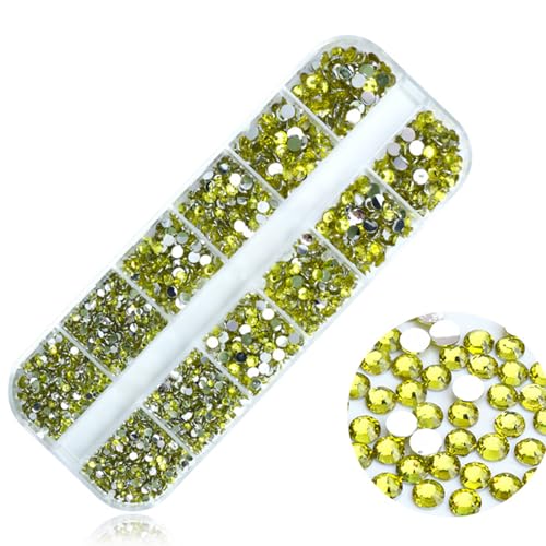 Nagelkunst-Strasssteine, rund, Nagelkunst, Dekorationen, Steine, Schmuck, Kristalle, Schmuck von JSGHGDF