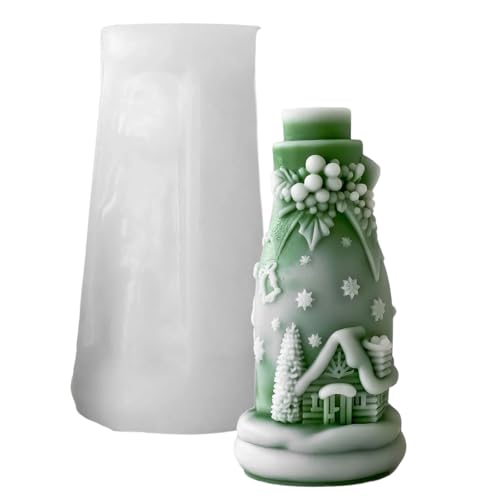 Silikon-Kerzenform für die Herstellung von Kerzen, Seife, Schokolade, Weihnachtsdekoration, für die Herstellung von Epoxidharz, Weihnachtsdeko Silikon-Kerzenform für die Herstellung von Kerzen, Seife, Schokolade, Weihnachtsdekoration, für die Herstellung von Epoxidharz, Weihnachtsdeko von JSGHGDF