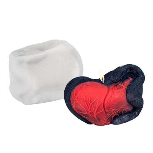 Silikonformen, Schlangenherz, Kerzen, Epoxidharz, handgefertigte Gießformen, Gipsformen Silikonformen, Schlangenherz, Kerzen, Epoxidharz, handgefertigte Gießformen, Gipsformen von JSGHGDF