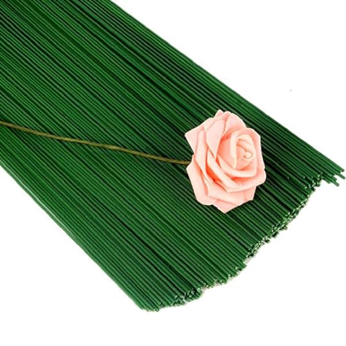 JSKWIKE 100 Pcs Steckdraht, grün lackiert Beutel Floristendraht Blumenstieldraht Blumendraht Drahtstab zum Basteln JSKWIKE 100 Pcs Steckdraht, grün lackiert Beutel Floristendraht Blumenstieldraht Blumendraht Drahtstab zum Basteln von JSKWIKE