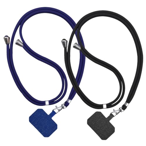 JSKWIKE 2 Pcs Handykette Universal zum Umhängen-Handyband aus Nylon kompatibel mit jeden Smartphones Handy Kette Umhängenband mit Kordel für meisten Hülle zum Umhängen von JSKWIKE