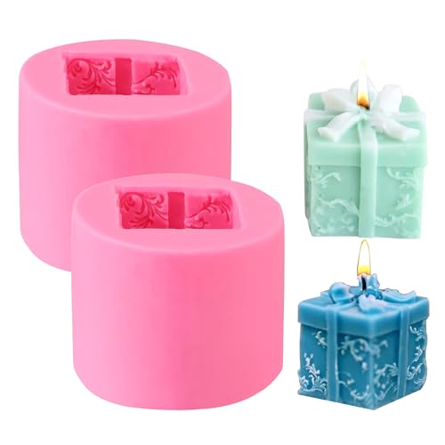 2 Stück Silikon-Kerzenformen 3D DIY Kerzengießform für Geschenkbox & Heimdekorationen | Bastel Ornamente aus Premium-Silikon Hitzebeständige Kerzenform für Weihnachten & DIY-Werkstatt 2 Stück Silikon-Kerzenformen 3D DIY Kerzengießform für Geschenkbox & Heimdekorationen | Bastel Ornamente aus Premium-Silikon Hitzebeständige Kerzenform für Weihnachten & DIY-Werkstatt von JSMTKJ