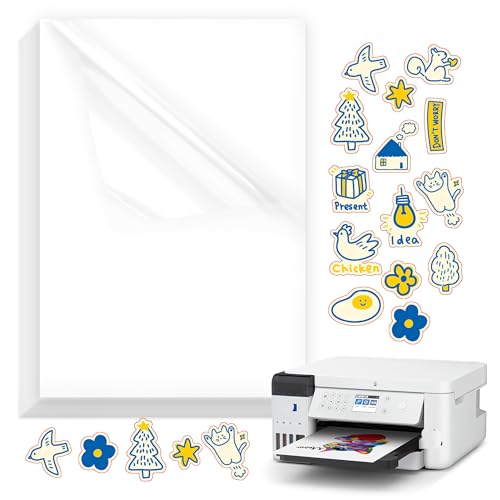 30Pcs A4 Selbstklebende Folien Bedrucken Klebefolien Druckerpapier Wasserfest Bedruckbar Vinylfolie Aufkleber Sticker Papier für Tintenstrahldrucker 30Pcs A4 Selbstklebende Folien Bedrucken Klebefolien Druckerpapier Wasserfest Bedruckbar Vinylfolie Aufkleber Sticker Papier für Tintenstrahldrucker von JSMTKJ