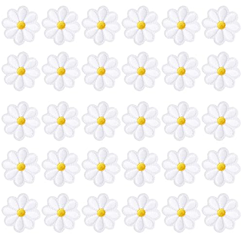 Patches zum Aufbügeln, 30 Stück Gänseblümchen Aufnäher zum Aufbügeln Blumen Bügelflicken Dekorative Bügelbilder Stickerei Aufnäher für Textilien Aufnähen Bügeln Flicken Aufnäher Patches zum Aufbügeln, 30 Stück Gänseblümchen Aufnäher zum Aufbügeln Blumen Bügelflicken Dekorative Bügelbilder Stickerei Aufnäher für Textilien Aufnähen Bügeln Flicken Aufnäher von JSMTKJ