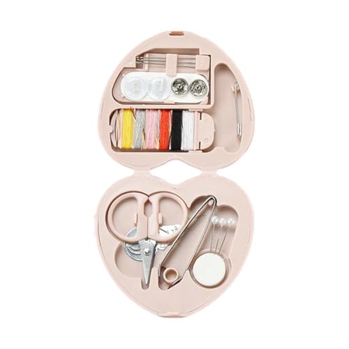 Tragbare Nähwerkzeuge Set Nadel und Faden Tasche Reise Zuhause Kleine Nähbox Mini Nähsets Aufbewahrungsbox DIY Faden Nadel Einfädler Schere Kit Boxen Nähwerkzeug für Anfänger von JSNKJLMN