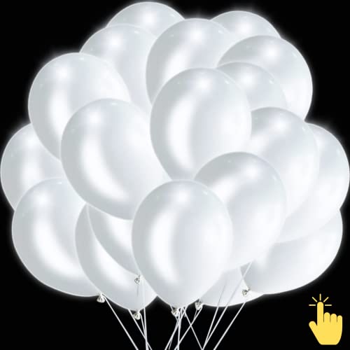 20 Weiße Led Ballons, Leuchtende Luftballons Geeignet Helium, Party Zubehör für Hochzeit Party Deko Hochzeitsdeko Wedding Geburtstagsdeko Mädchen Birthday Decorations 20 Weiße Led Ballons, Leuchtende Luftballons Geeignet Helium, Party Zubehör für Hochzeit Party Deko Hochzeitsdeko Wedding Geburtstagsdeko Mädchen Birthday Decorations von JSQAUTOR