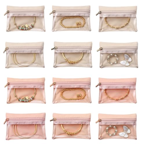 JSTHHTT 12 Stück Schmuckkästchen für Damen, Schmuckschatulle Reise, Schmuck Organizer Tasche Reise, Schmuckaufbewahrung für Ringe, für Frauen, Ehefrau, Mutter JSTHHTT 12 Stück Schmuckkästchen für Damen, Schmuckschatulle Reise, Schmuck Organizer Tasche Reise, Schmuckaufbewahrung für Ringe, für Frauen, Ehefrau, Mutter von JSTHHTT