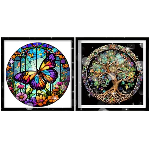 JSTHHTT 2 Pack Diamond Painting, Diamant Painting Bilder, Diamant Malerei Kits, 5d DIY Diamant Painting Bilde Malerei Kits, für Haus, Wand und Eingang Dekoration JSTHHTT 2 Pack Diamond Painting, Diamant Painting Bilder, Diamant Malerei Kits, 5d DIY Diamant Painting Bilde Malerei Kits, für Haus, Wand und Eingang Dekoration von JSTHHTT