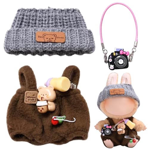 JSTHHTT Kleidung für Puppe,17 cm große Puppenkleidung für Kleidung, Zubehör für Puppe, Bekleidung für 17cm LBB Plüsch, Kinder Geschenke (Ohne Puppe) von JSTHHTT