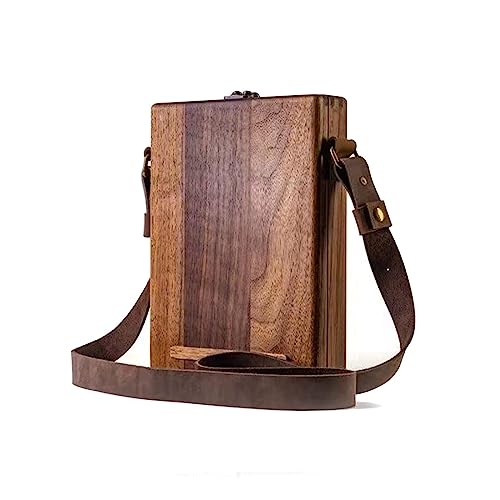 JTBDWOSK Writers Messenger Wood Box, Dokumentenrucksack aus Holz Tragbar Handgefertigte Umhängetasche für Künstwerkzeuge Künstlerbedarf Pinselauf,Braun JTBDWOSK Writers Messenger Wood Box, Dokumentenrucksack aus Holz Tragbar Handgefertigte Umhängetasche für Künstwerkzeuge Künstlerbedarf Pinselauf,Braun von JTBDWOSK