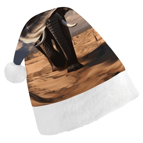 JTKBNVM Elefant Weihnachtsmütze für Damen Herren Nikolausmütze für Erwachsene Rote Mütze Kurzer Plüsch mit weißen Bündchen JTKBNVM Elefant Weihnachtsmütze für Damen Herren Nikolausmütze für Erwachsene Rote Mütze Kurzer Plüsch mit weißen Bündchen von JTKBNVM