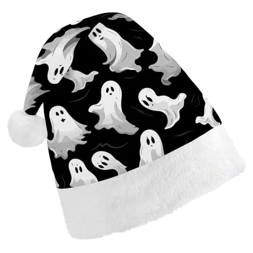 JTKBNVM Halloween Gothic Weihnachtsmütze für Damen Herren Nikolausmütze für Erwachsene Rote Mütze Kurzer Plüsch mit weißen Bündchen JTKBNVM Halloween Gothic Weihnachtsmütze für Damen Herren Nikolausmütze für Erwachsene Rote Mütze Kurzer Plüsch mit weißen Bündchen von JTKBNVM
