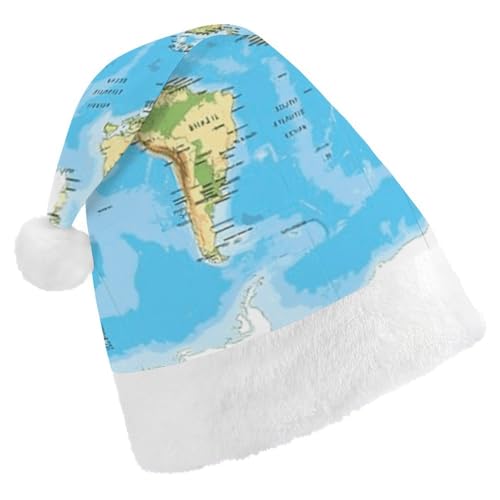 JTKBNVM Karte Weihnachtsmütze für Damen Herren Nikolausmütze für Erwachsene Rote Mütze Kurzer Plüsch mit weißen Bündchen JTKBNVM Karte Weihnachtsmütze für Damen Herren Nikolausmütze für Erwachsene Rote Mütze Kurzer Plüsch mit weißen Bündchen von JTKBNVM