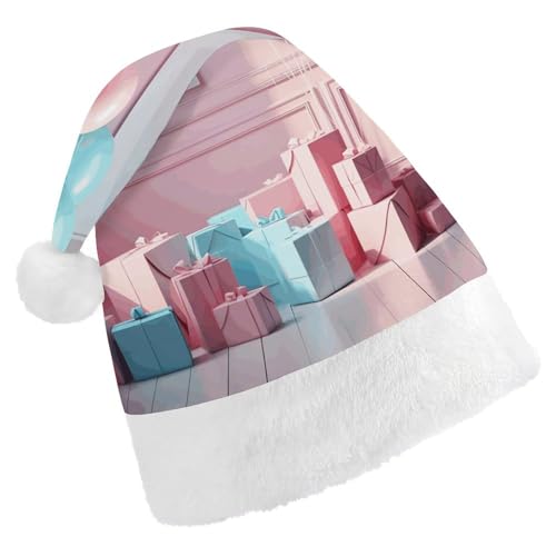 JTKBNVM Luftballons im Zimmer Weihnachtsmütze für Damen Herren Nikolausmütze für Erwachsene Rote Mütze Kurzer Plüsch mit weißen Bündchen JTKBNVM Luftballons im Zimmer Weihnachtsmütze für Damen Herren Nikolausmütze für Erwachsene Rote Mütze Kurzer Plüsch mit weißen Bündchen von JTKBNVM