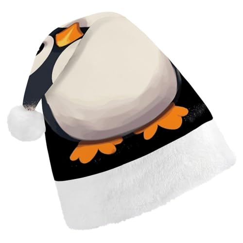 JTKBNVM Niedliche Tier-Weihnachtsmütze für Damen und Herren, Nikolausmütze für Erwachsene, rote Mütze, kurzer Plüsch mit weißen Manschetten JTKBNVM Niedliche Tier-Weihnachtsmütze für Damen und Herren, Nikolausmütze für Erwachsene, rote Mütze, kurzer Plüsch mit weißen Manschetten von JTKBNVM