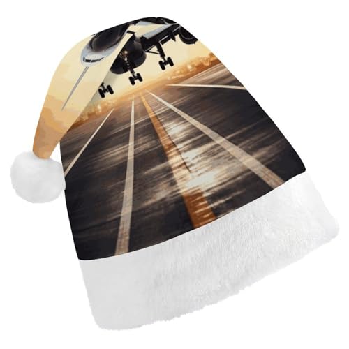 JTKBNVM Rucksack Flugzeug Weihnachtsmütze für Damen Herren Nikolausmütze für Erwachsene Rote Mütze Kurzer Plüsch mit weißen Bündchen JTKBNVM Rucksack Flugzeug Weihnachtsmütze für Damen Herren Nikolausmütze für Erwachsene Rote Mütze Kurzer Plüsch mit weißen Bündchen von JTKBNVM
