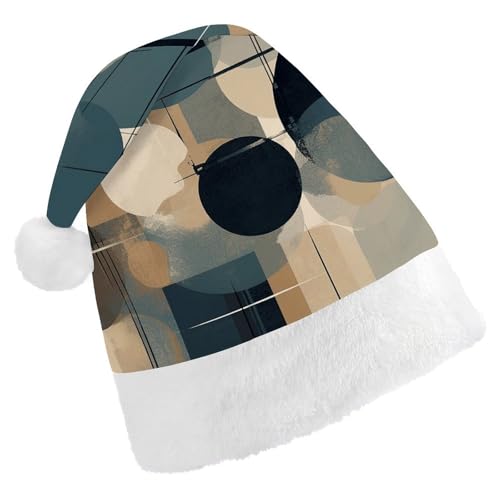 JTKBNVM Weihnachtsmütze für Damen und Herren, Weihnachtsmannmütze für Erwachsene, rote Mütze, kurzer Plüsch mit weißen Manschetten JTKBNVM Weihnachtsmütze für Damen und Herren, Weihnachtsmannmütze für Erwachsene, rote Mütze, kurzer Plüsch mit weißen Manschetten von JTKBNVM