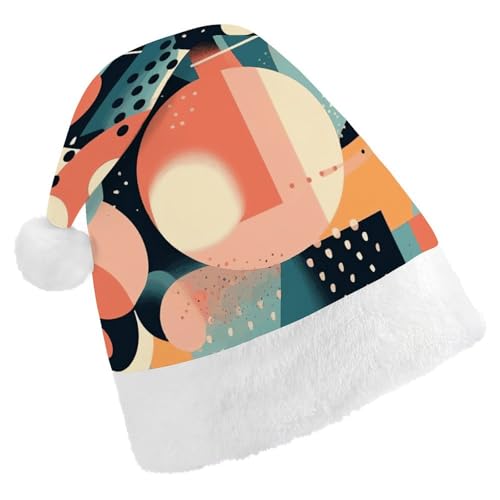 JTKBNVM Weihnachtsmütze für Damen und Herren, Weihnachtsmannmütze für Erwachsene, rote Mütze, kurzer Plüsch mit weißen Manschetten JTKBNVM Weihnachtsmütze für Damen und Herren, Weihnachtsmannmütze für Erwachsene, rote Mütze, kurzer Plüsch mit weißen Manschetten von JTKBNVM