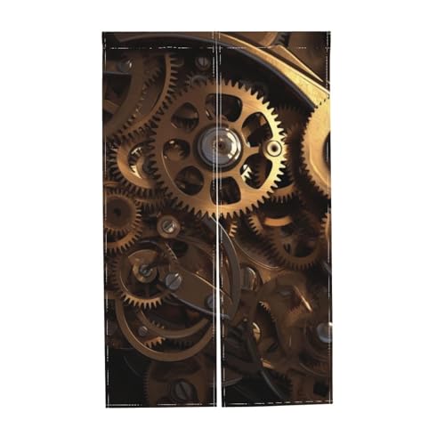 JTKREZ Coole Steampunk-Vorhänge, bedruckt, mit Stangentasche für Schlafzimmer, Wohnzimmer und Ferienhäuser, 86,4 x 142,2 cm, 2 Paneele JTKREZ Coole Steampunk-Vorhänge, bedruckt, mit Stangentasche für Schlafzimmer, Wohnzimmer und Ferienhäuser, 86,4 x 142,2 cm, 2 Paneele von JTKREZ