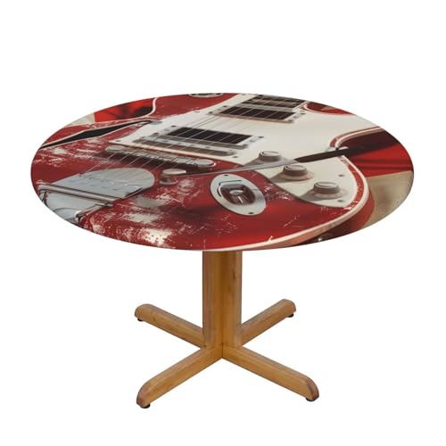 JTKREZ Runde Tischdecke mit britischer Flagge, bedruckt, 122 cm, waschbar, dekorative Tischdecke, elastischer Rand, Tischdecke für drinnen und draußen JTKREZ Runde Tischdecke mit britischer Flagge, bedruckt, 122 cm, waschbar, dekorative Tischdecke, elastischer Rand, Tischdecke für drinnen und draußen von JTKREZ