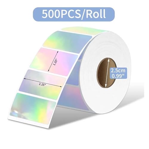 Etiketten Selbstklebend 1 Rolle Kreis Thermo-Aufkleber Label selbstklebend quadratisch direkt for DIY Logo Design Name(Square 57x32mm) von JTKSSCS