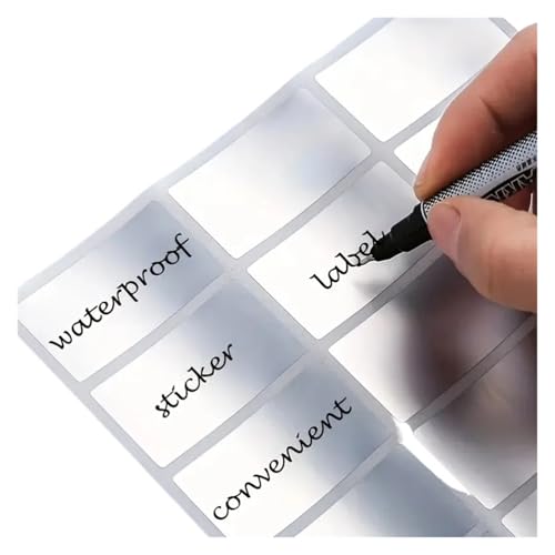 Etiketten Selbstklebend 160 Stück/320 Stück, abnehmbare, wasserdichte Etikettenaufkleber, ideal for die Organisation der Aufbewahrung im Büro und zu Hause.(320 Pcs) von JTKSSCS