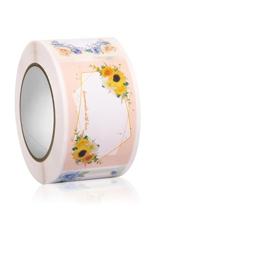 Etiketten Selbstklebend Blumen Pflanzen Rechteckige Name Aufkleber Verpackung Handschriftliche Nachricht Selbstklebende Etikett Versiegelung Dekorative(TA074) von JTKSSCS