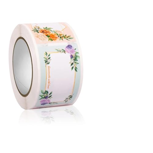 Etiketten Selbstklebend Blumen Pflanzen Rechteckige Name Aufkleber Verpackung Handschriftliche Nachricht Selbstklebende Etikett Versiegelung Dekorative(TA078) von JTKSSCS