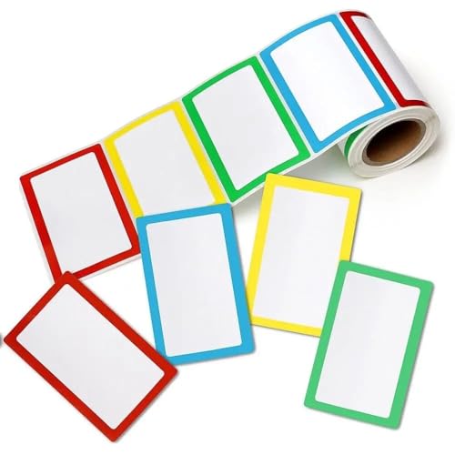 Etiketten Selbstklebend Bunte Blanko-Etiketten Aufkleber selbstklebend Namensschild Kategorie Kennzeichnung 1 Rolle Organizer(240 stickers) von JTKSSCS