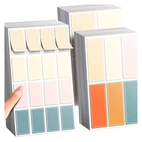 Etiketten Selbstklebend Farbige selbstklebende wasserdichte Etikettenaufkleber Handgeschriebene Namensaufkleber Datumsetiketten(Colour 15x30mm) von JTKSSCS