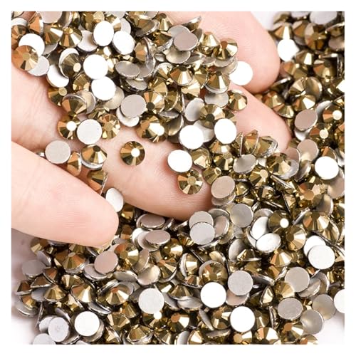 Hotfix Strasssteine Flatback Kristall-Strasssteine ​​in allen Größen for Nagelkleidung for Basteln, Dekorieren, Edelsteine(Aurum,SS12 1440Pcs) von JTKSSCS