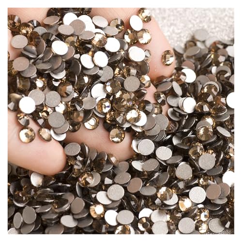 Hotfix Strasssteine Flatback Kristall-Strasssteine ​​in allen Größen for Nagelkleidung for Basteln, Dekorieren, Edelsteine(Smoked Topaz,SS6 1440Pcs) von JTKSSCS