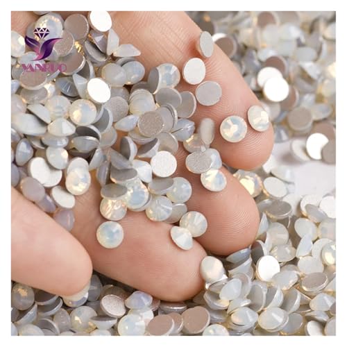 Hotfix Strasssteine Flatback Kristall-Strasssteine ​​in allen Größen for Nagelkleidung for Basteln, Dekorieren, Edelsteine(White Opal,SS6 1440Pcs) von JTKSSCS